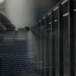 A vibrant depiction of gaming servers in a cloud environment